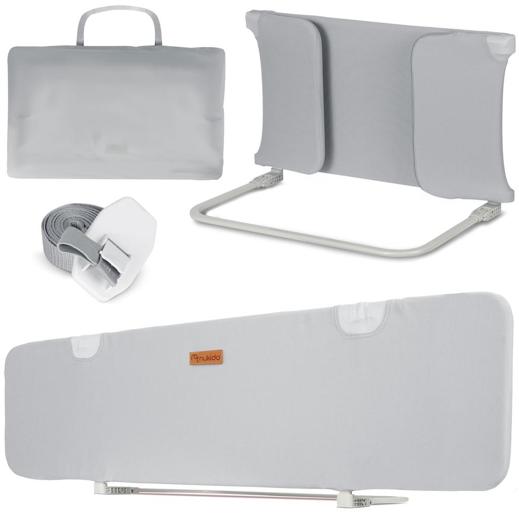 Bed Guardrail 150 X 44 X 41 Cm Nukido Gray