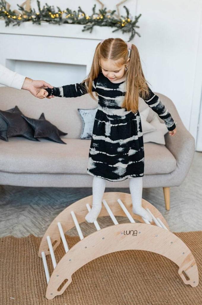 Деревянная качалка Лунный синий