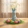 Creative Bunny Decoration With Bow Tie Rabbit Ornaments Gifts Simulation Rabbit  Party Favors