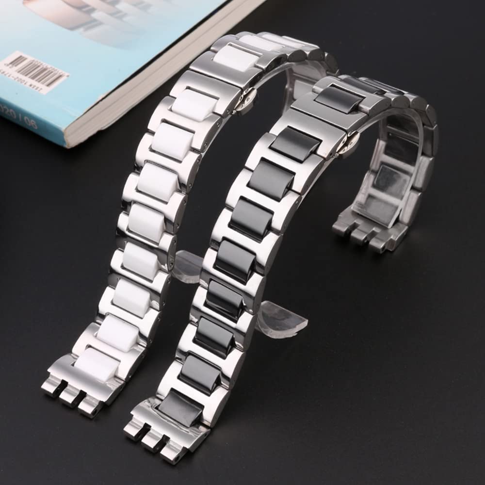 Сменный ремешок для часов Swatch 17 мм 19 мм из нержавеющей стали [ZHUOLEI]