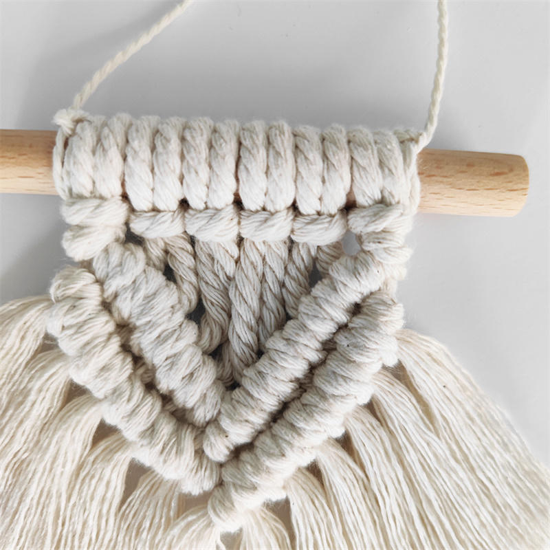 Ручная работа, мини-подвеска в стиле макраме, настенный гобелен в стиле радуги, украшение для автомобиля в стиле бохо для спальни, комнаты для девочек