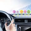Цветочные украшения для приборной панели автомобиля, 5 шт., автомобильные украшения для интерьера, забавные и милые украшения, плюшевые цветы, украшение для автомобиля