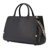 Coach Mason 38 Однотонная Сумка-тоут через плечо с логотипом и signature-застежкой-защелкой Кожа, дублёная вручную Женская большая черная 38717-B4BK