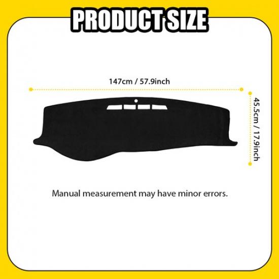 Fit 2006-2013 Impala Chevrolet Inner Dashboard Cover Dash Mat Sunshade Pad Black
