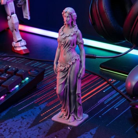 3D-печатная статуэтка богини Элегантная статуя греческой богини Женская скульптура в римском стиле для декора офиса, гостиной, рабочего стола, полки