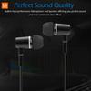 FC12 3.5mm In-ear Earphone Headphone Music Headset Air Tube Anti-radiation w/Mic with Mic Black for Smart Phones Desktop Notebook Tablet PC