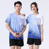 Unisex Quick-Dry Sport Set Running Tennis Volleyball Training Competition Soft Breathable Short Sleeve Athletic Outfit