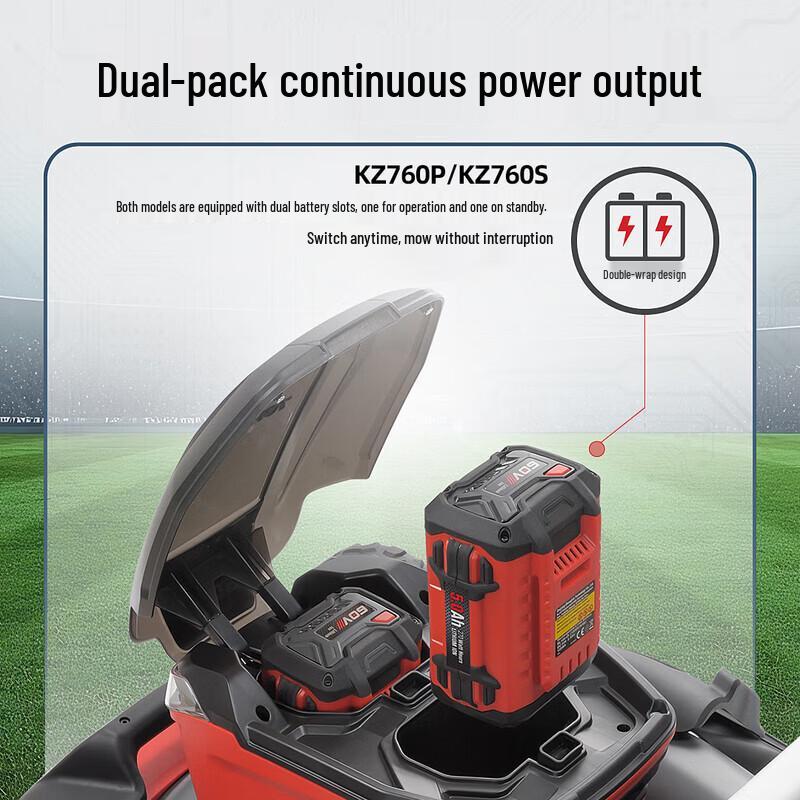 KAZZ Cordless Electric Push Lawn Mower CN plug (adapter included)