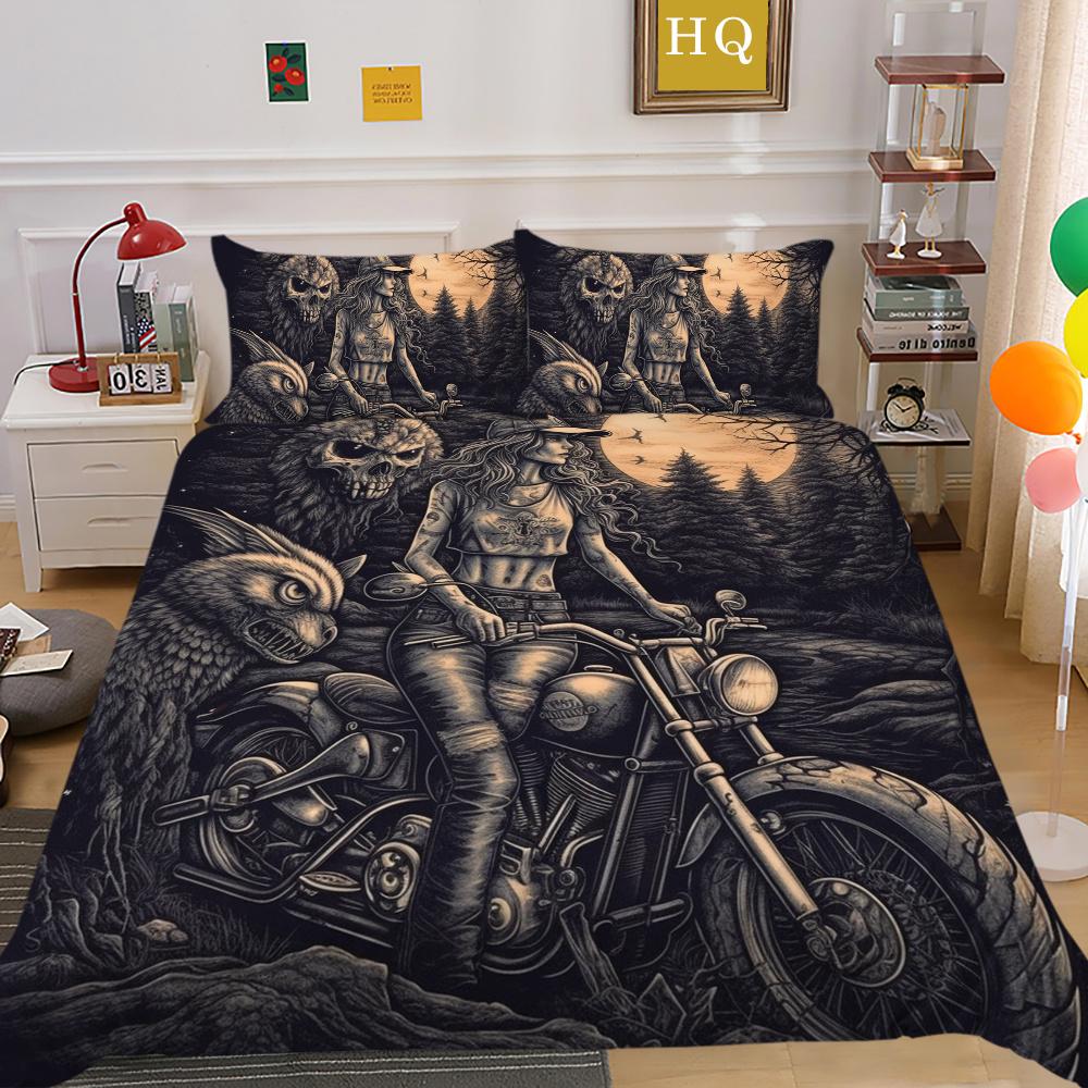 Красота черепа Покрывала с принтом Queen Twin Size Одеяло из микрофибры Набор для женщин и мужчин Модная постельная одежда