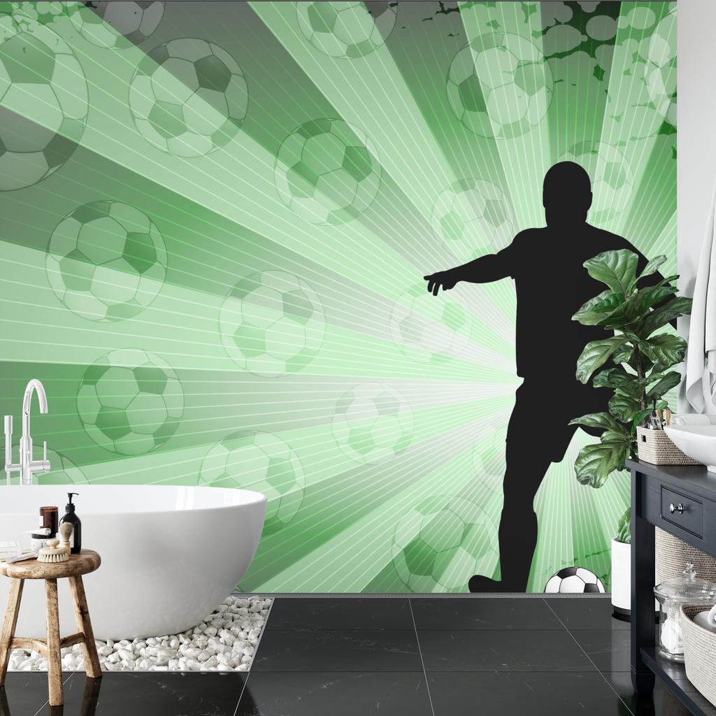 Photomural Football Player Silhouette Non-Woven 312x219