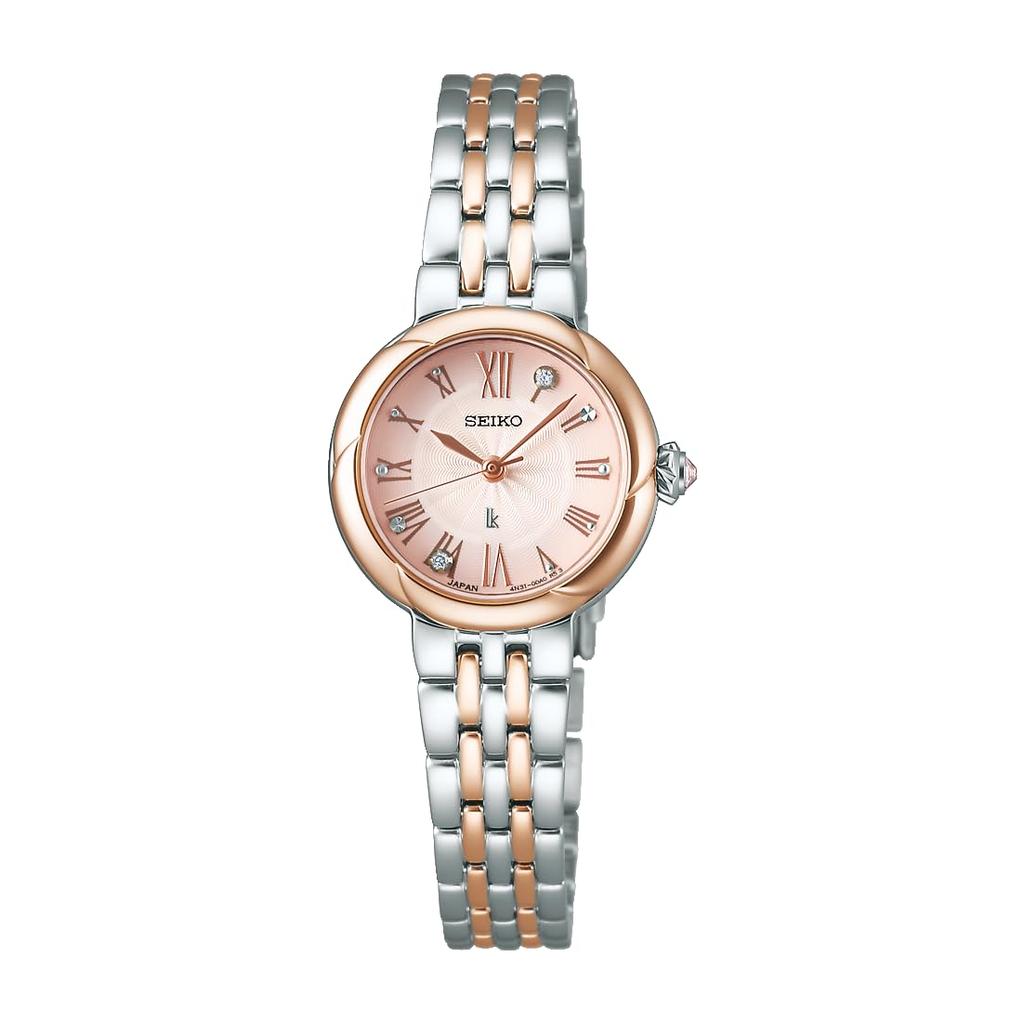 Seiko Watch LUKIA Grow SSWA006 Women's Silver & Pink Gold Watch