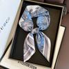 1Pcs Luxury Imitation Silk Square Scarf Women‘s Double-sided Paisley Print Neckerchief Bandanas Foulard Hairbands Shawls Wraps