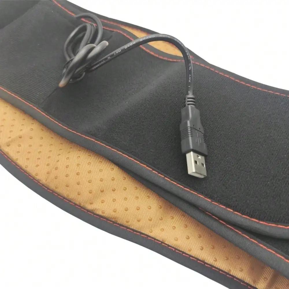 USB Electric Tropical Belt For Women And Men, Heated Waist Support Straps, Warm Velvet Thermal Pad