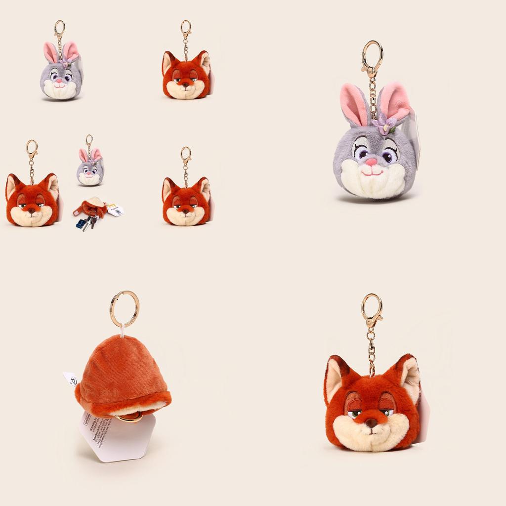 Zootopia Spring Theme Key Holder Plush Keychain For Car Keys And Collectors