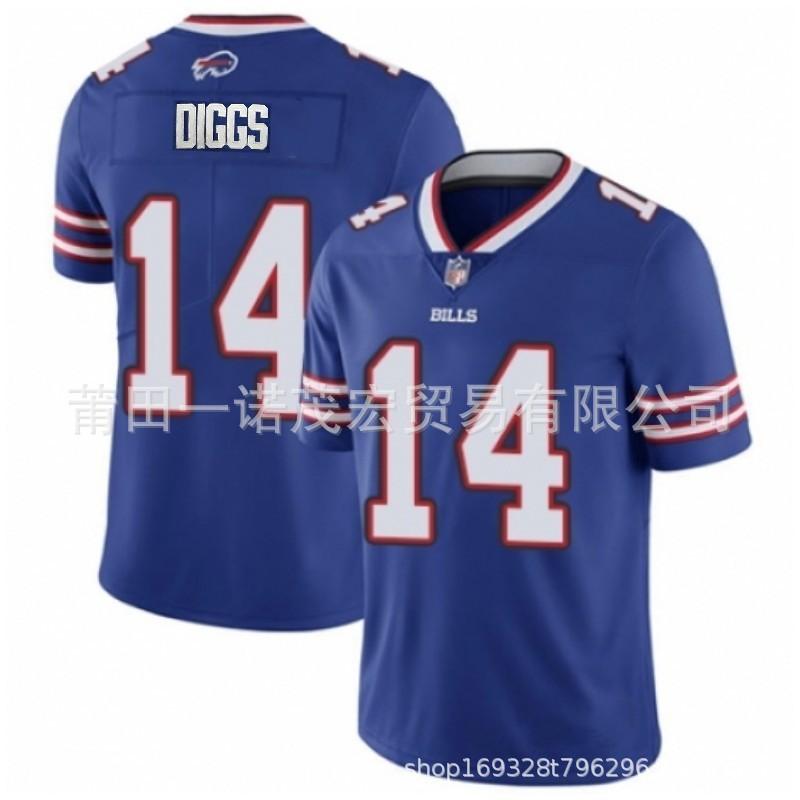 Bills Football Jersey Embroidered Rugby Uniform Mens Sports Shirt Size S-XXXL