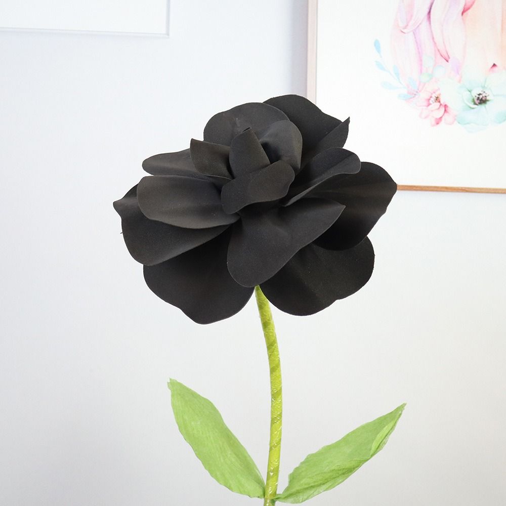 50 см крупномасштабный цветок розы из полиэтилена, гигантские цветы ручной работы, новый искусственный цветок розы
