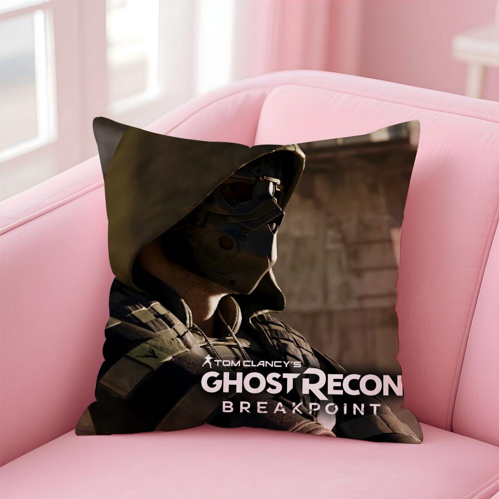 Tom Clancys GhostBreakpoint Cushion Cover Comfortable Reversible Pillow Cover Ideal For Car Sofa Bedroom & Beyond