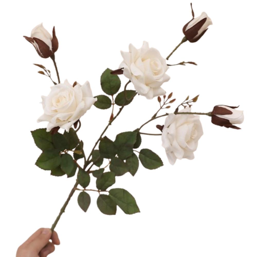 Ретро имитация розы цветок роскошные искусственные цветы искусственная роза ветка свадебный декор вечеринка