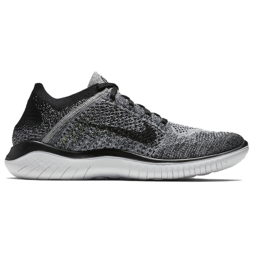 Nike Free Rn Flyknit 2018 Черный Белый Омбре 942838-101