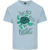 Climate Change Say No To Plastic Unisexs Light Cotton TShirt