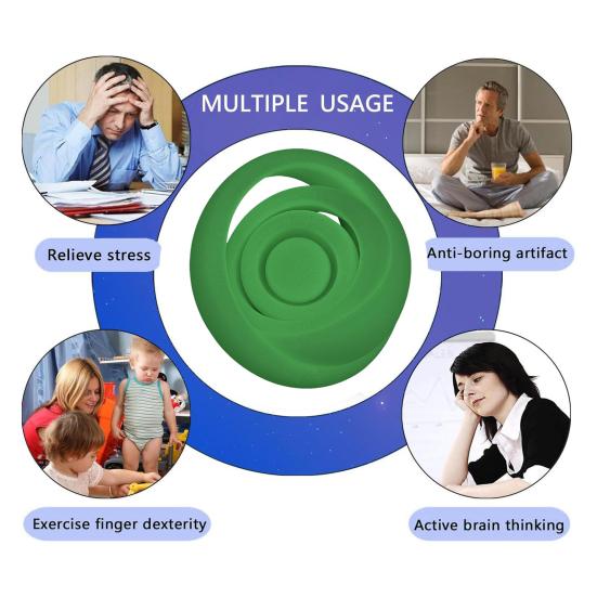 Игрушка-колечко для взрослых и подростков, вращающаяся спиннер для снятия стресса, для концентрации внимания и беспокойства