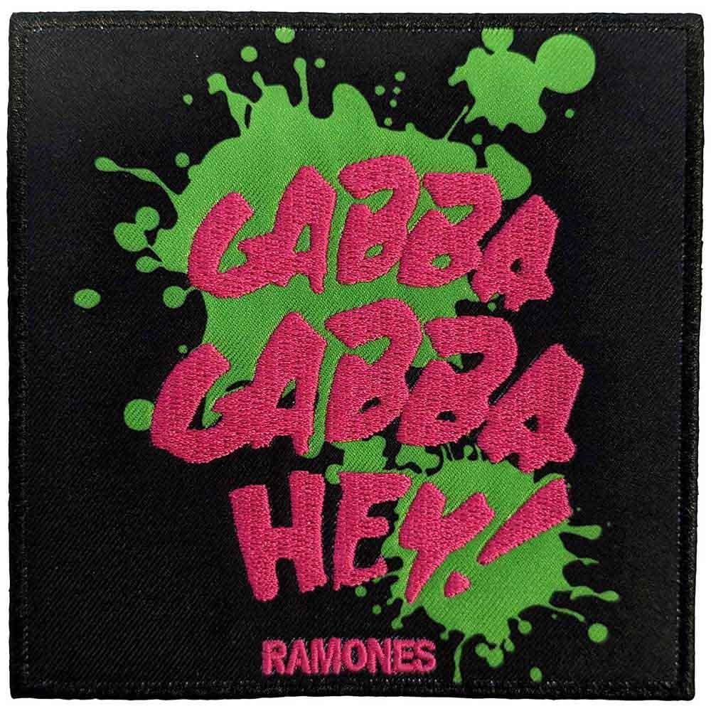 Ramones Габба Габба Привет! Тканый утюг на патче