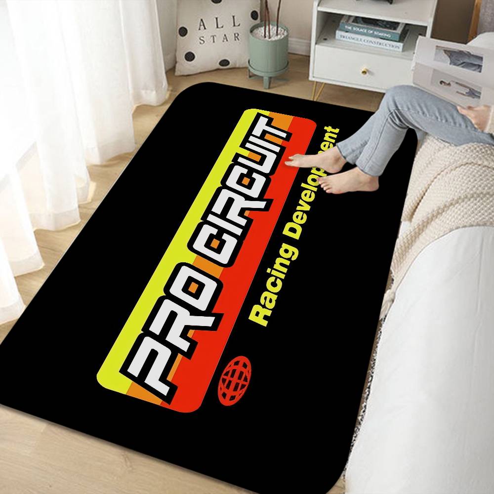 Motorcycle Garage Pro Circuit Room Mats Retro Multiple Choice Living Room Kitchen Rug Non-Slip Welcome Rug