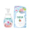 Kracie Naive Foaming Body Soap Cool Peach Mint Pump Type 600ml Refill 480ml