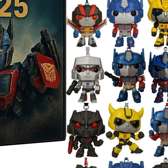 Рождественский адвент-календарь 2025 Фигурка динозавра Рождественский декор Календарь обратного отсчета на 24 дня