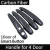 Black Carbon Fiber Door Handle Cover for Toyota Previa Tarago Estima Aeras XR50 2006~ Accessories Stickers Trim Set Chrome