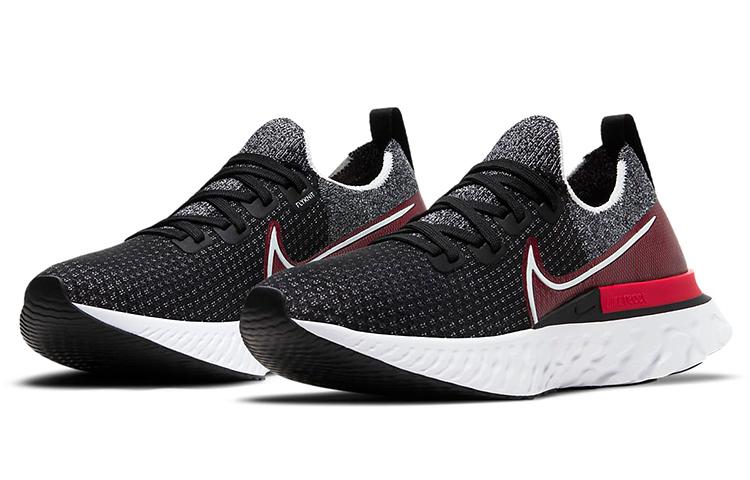 Nike React Infinity Run Flyknit Black University Red CD4371-014