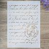 A4 A3 A2 Size DIY Craft Layering French Script Stencil For Wall Painting Scrapbooking Stamping