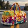 3D Ретро сумка-баул VW Bus для путешествий и спортзала: Мода для коротких дистанций