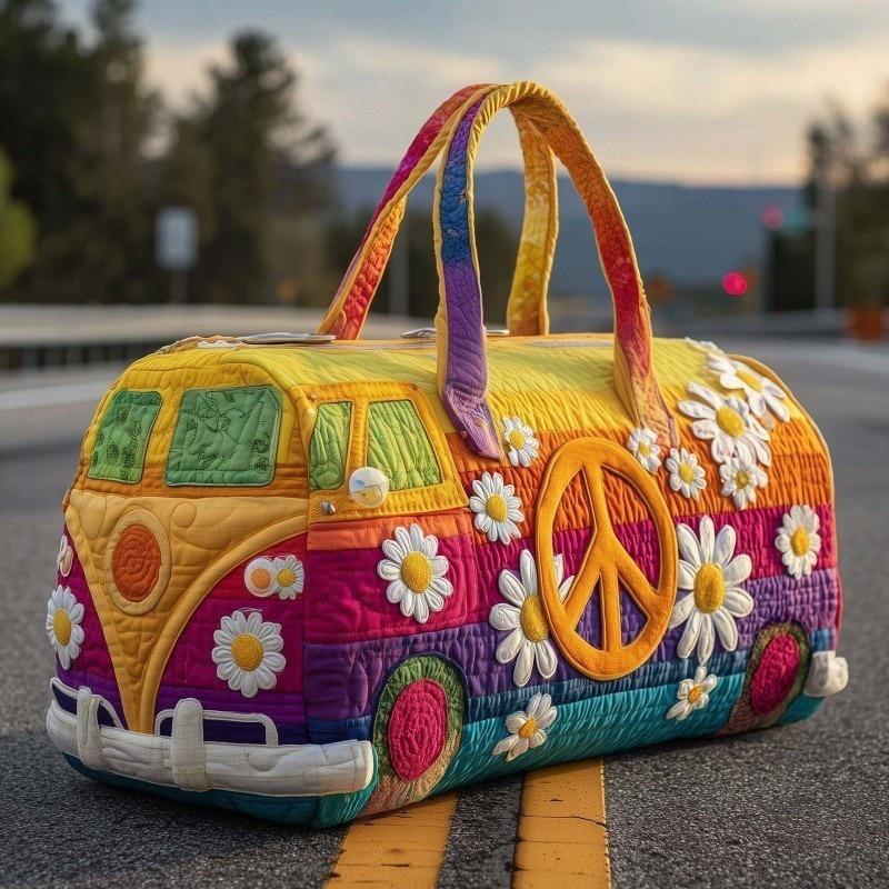 3D Ретро сумка-баул VW Bus для путешествий и спортзала: Мода для коротких дистанций