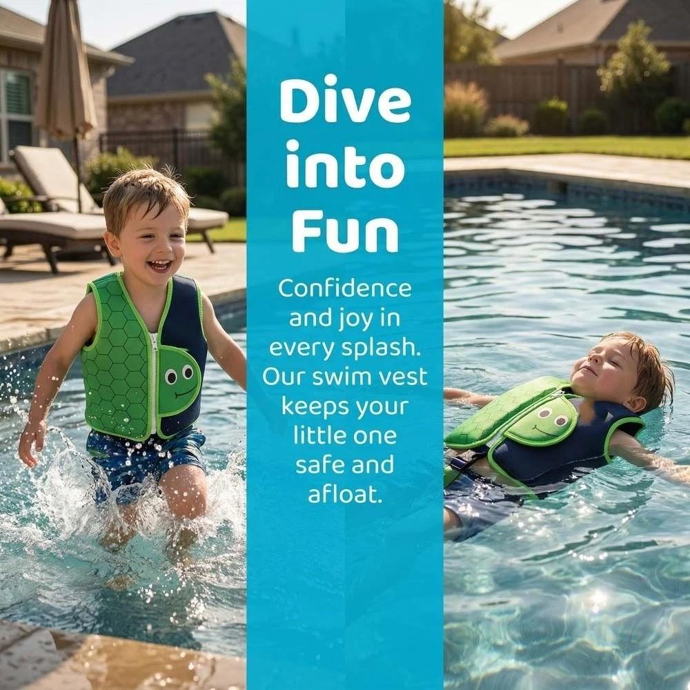 Anti Rollover Baby Swimming Jackets Not Falling Off Floating Vest Child Buoyancy Vest Summer