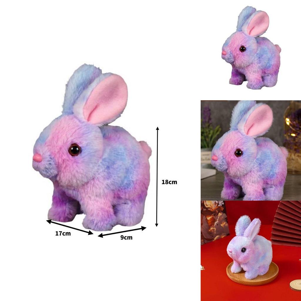 Electronic Plush Rabbit Toy With Sound And Motion For Kids Educational Interactive Play