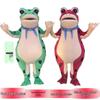 Inflatable Frog Mascot Costume: Toad Outfit with Plush Headgear for Adults
