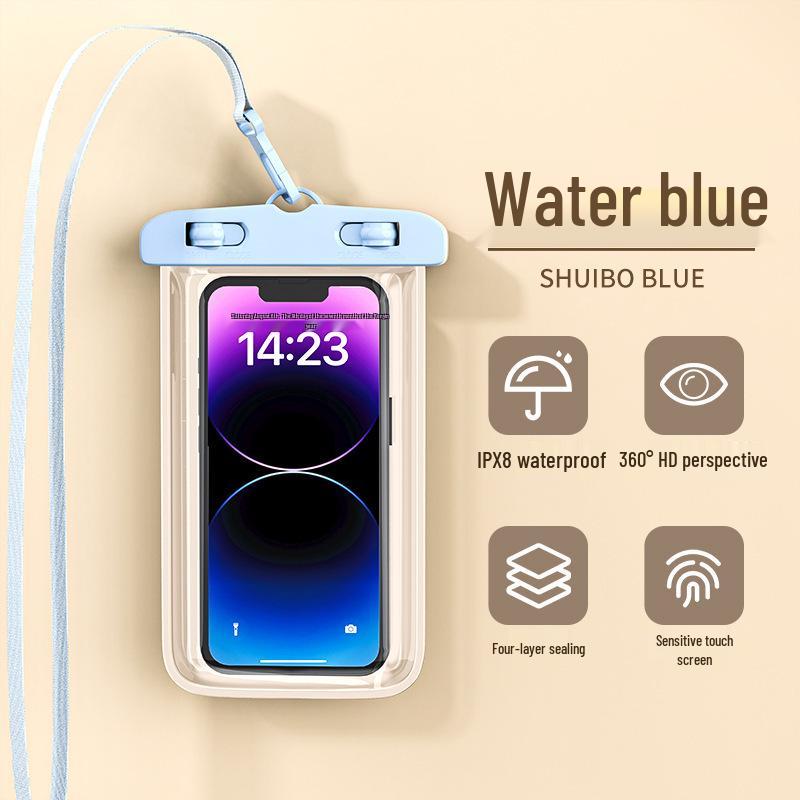 Водонепроницаемый чехол для телефона с сенсорным экраном для подводной фотографии со шнурком - Герметичный прозрачный чехол для плавания и рафтинга
