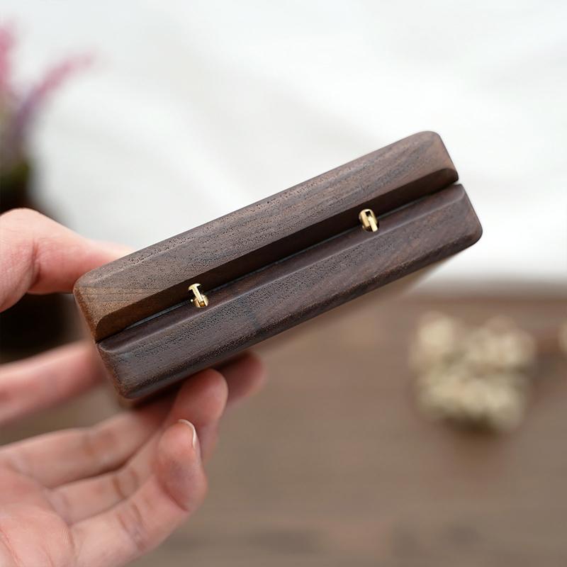 Wood Jewelry Box Organizer Keepsake Storage Collection Art Treasure Memory Box for Ring Bracelet Watch Necklace Earring
