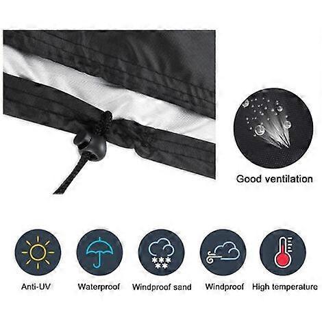 Protective cover for chairs 65_x_65_x_120cm, Black