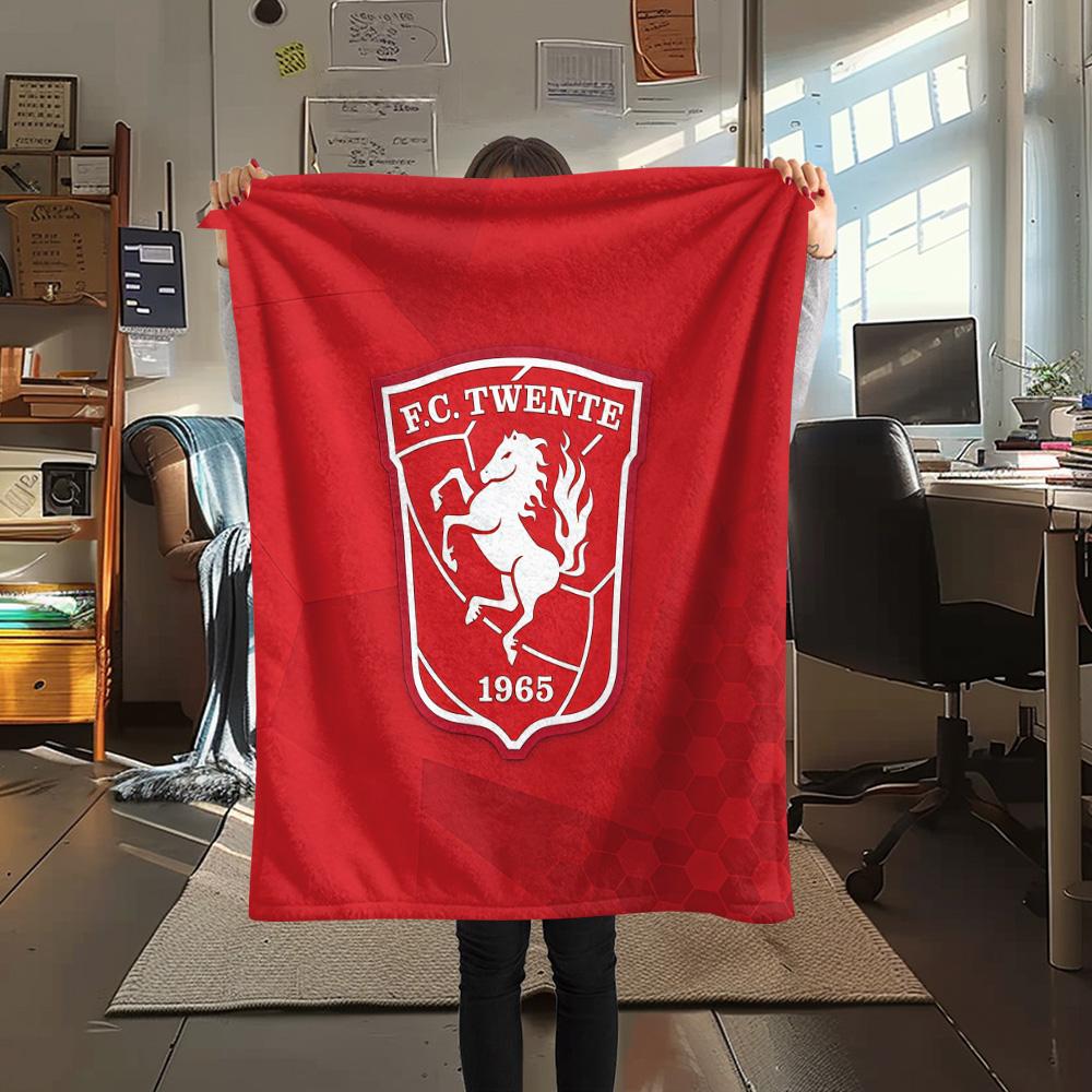 FC Twente Flannel Blanket, High quality Comfortable for All Seasons, Home Decor, Warmth and Comfort