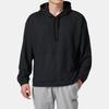 Under Armour Толстовка Rival Waffle Hoodie Solid Color Loose Fit Pullover Long Sleeve Hoodie Men Hoodies Black 1383108-001