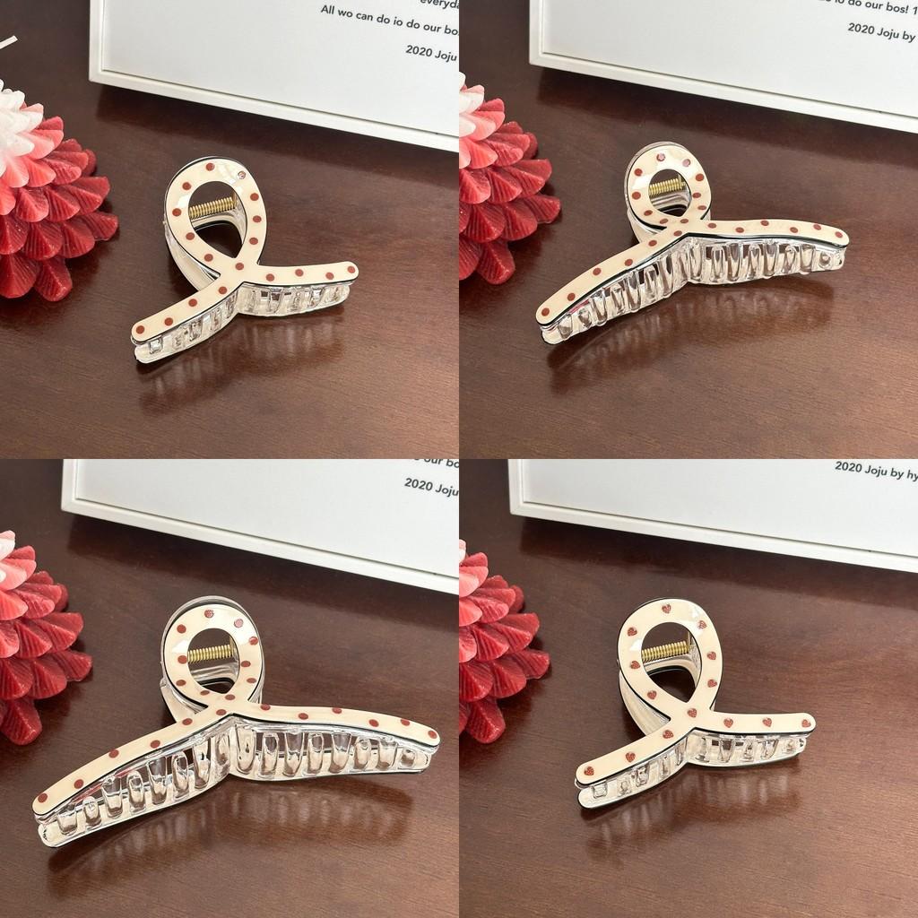 Трендовые большие заколки-крабы для волос с цветочным и клубничным принтом для женщин