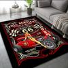Винтажный коврик для автомобиля Route 66 - Ретро ковер Pin-Up с нескользящей основой для гостиной, спальни и офиса, Машинная стирка, Декор