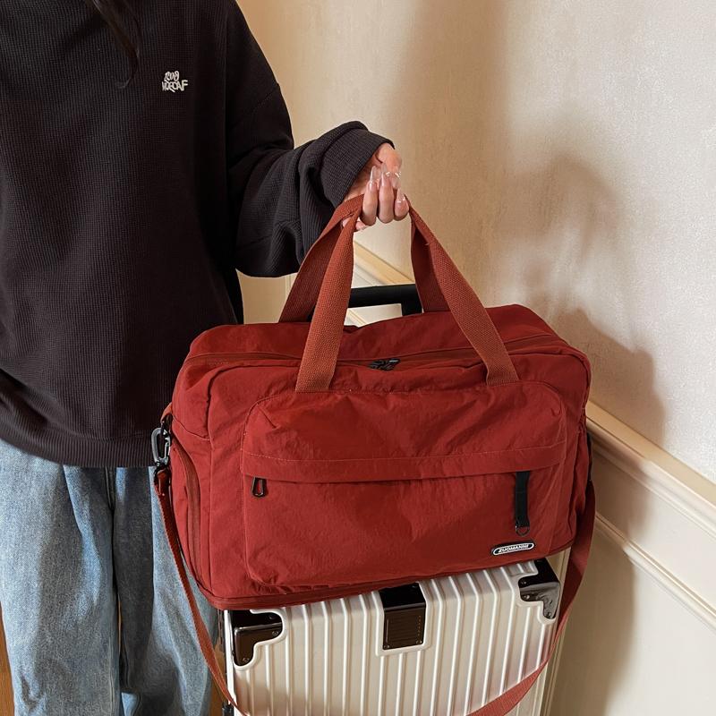 Женская легкая складная дорожная сумка-дафл, большая вместимость, много отделений, дорожная сумка для багажа, нейлоновые спортивные сумки-тоут для спортзала