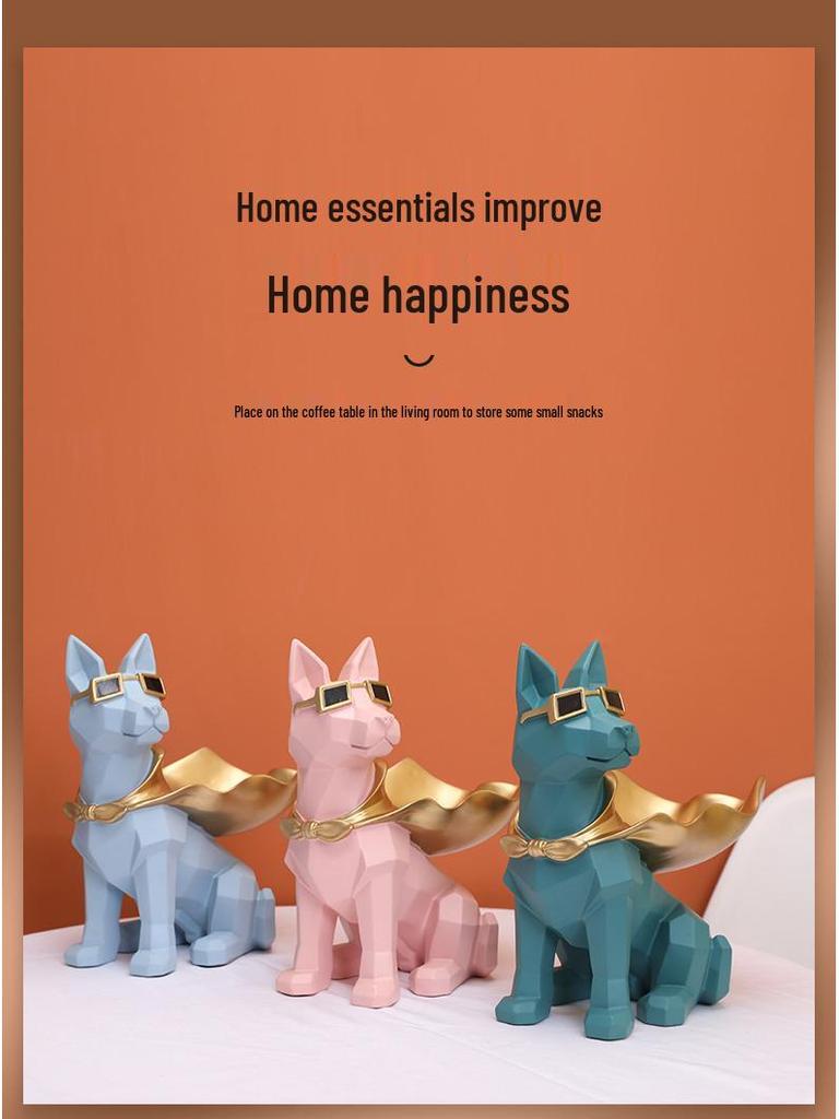 Скандинавский Доберман Модные Очки Настольное Украшение и Хранение Конфет для Прихожей Декор Обувного Шкафа