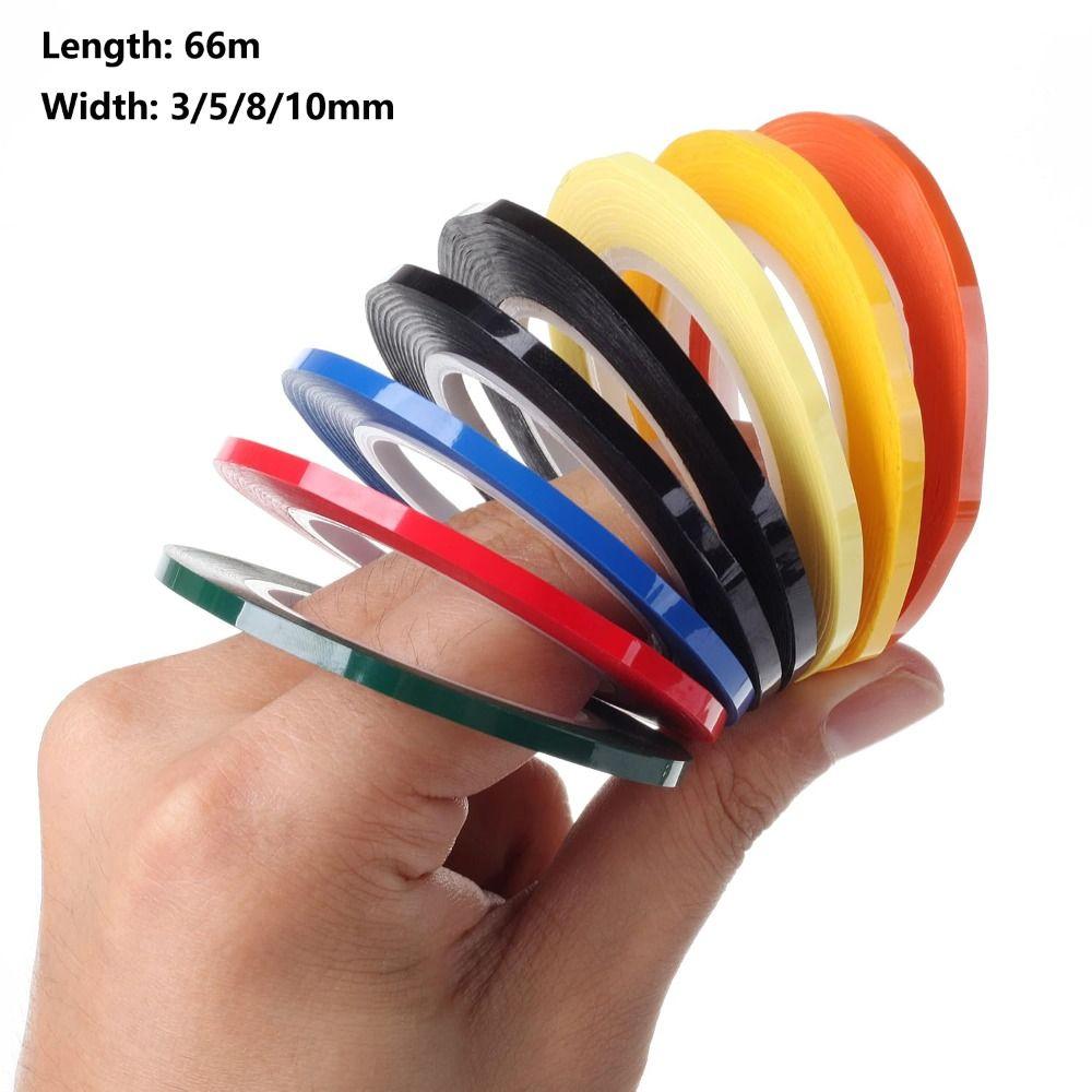 3/5/8/10mm Width Marking Tape 66 Meters Mylar Tape High Insulate Marker Line Tape