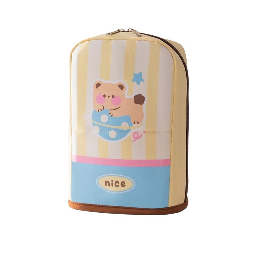 Oxford Cloth Standing Cosmetic Pouch Dust-proof Makeup Brush Holder Makeup Organizer Pen Storage