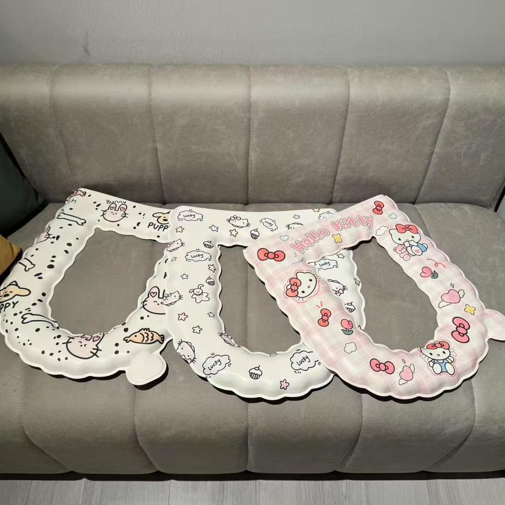 Утолщенная новая подушка для сиденья унитаза, универсальная для всех сезонов, бытовой ЕВА унитаз, милая водонепроницаемая самоклеящаяся, моющаяся