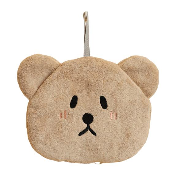 Подвесное полотенце для протирания без флуоресцентных агентов Сухие руки с антипригарным маслом Удобное подвесное полотенце с милым медведем и уткой Хозяйственные принадлежности